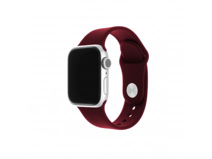 Set silikonových řemínků FIXED Silicone Strap pro Apple Watch 38/40/41mm, vínově červený