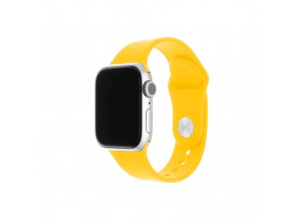 Set silikonových řemínků FIXED Silicone Strap pro Apple Watch 42/44/45/49mm, žlutý