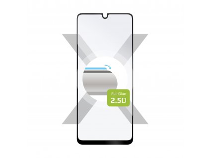 Ochranné tvrzené sklo FIXED Full-Cover pro Samsung Galaxy A22, lepení přes celý displej, černé