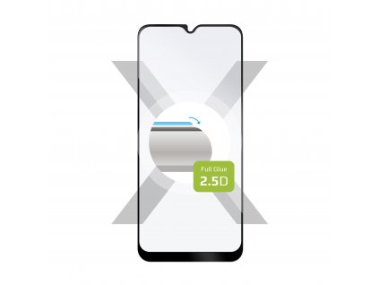 Ochranné tvrzené sklo FIXED Full-Cover pro Samsung Galaxy A02s, lepení přes celý displej, černé