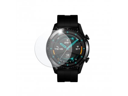 Ochranné tvrzené sklo FIXED pro smartwatch Huawei Watch GT 2 (46 mm), 2 ks v balení, čiré