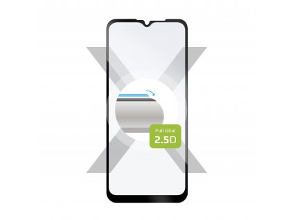 Ochranné tvrzené sklo FIXED Full-Cover pro Motorola  Moto G Play (2021), lepení přes celý displej, černé