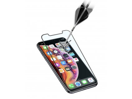 Ochranné tvrzené sklo pro celý displej Cellularline CAPSULE pro Apple iPhone X/XS/11 Pro