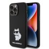 Karl Lagerfeld Liquid Silicone Choupette NFT Zadní Kryt pro iPhone 15 Pro Max Black