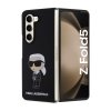 Karl Lagerfeld Liquid Silicone Ikonik NFT Zadní Kryt pro Samsung Galaxy Z Fold 5 Black