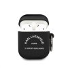 Karl Lagerfeld Rue St Guillaume Silikonové Pouzdro pro Airpods 1/2 Black