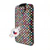 Pouzdro FIXED Soft Slim se zavíráním, PU materiál, velikost 6XL+, motiv Rainbow Dots