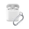 Ochranný kryt s karabinou Cellularline Bounce pro Apple AirPods 1 & 2, bílý