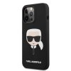 Karl Lagerfeld Liquid Silicone Karl Head Zadní Kryt pro iPhone 13 Pro Black