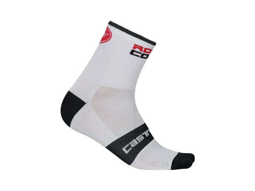 Cyklistické ponožky Castelli Rosso Corsa 6 cm