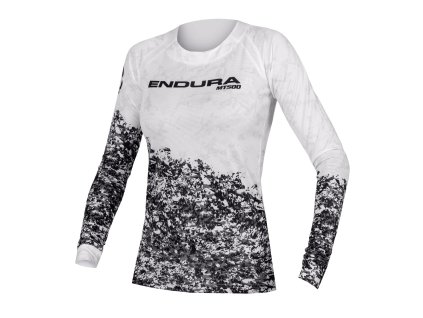 Cyklistický dres Endura MT500 Marble T LTD s dlouhým rukávem E6166WH