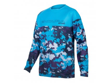 dětský cyklistický dres KIDS MT500JR LS JERSEY ELECTRIC BLUE 1