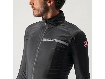 Cyklistická bunda Castelli Squadra Strech black 5