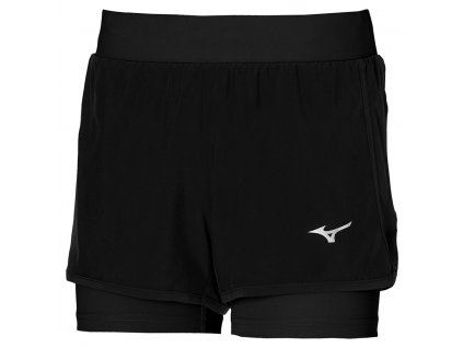 dámské běžecké šortky mizuno er 2in 1 j2gb220109 1
