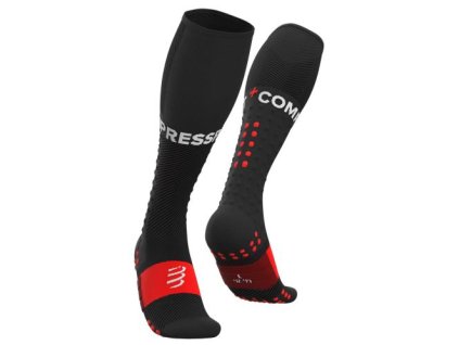 ponožky compressport full socks run black SU00004B