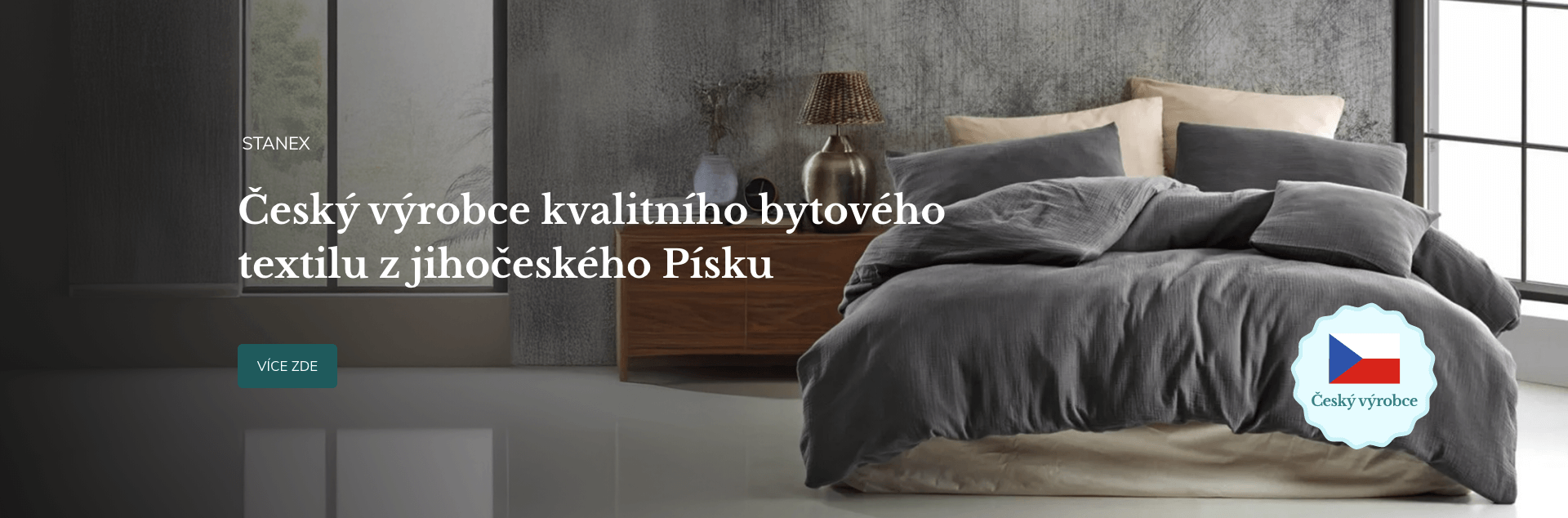 Český výrobce kvalitního bytového textilu z jihočeského Písku