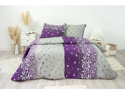 Ložní povlečení bavlněné Stanex Charlotte (LS180), 140 x 220 + 90 x 70, Zip