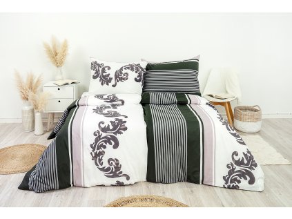 Ložní povlečení bavlněné Stanex Zara (LS215), 140 x 220 + 90 x 70, Zip