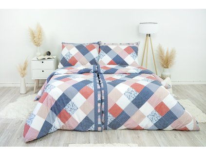 Ložní povlečení bavlněné Stanex pečvork (LS225), 140 x 200 + 90 x 70, Zip