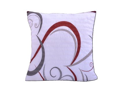 Povlak na polštář bavlněný Stanex srdce bordová (LS229), 40 x 40 cm, Zip