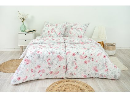 Povlak na polštář bavlněný Stanex Melisa (LS242), 90 x 70 cm, Knoflíkové