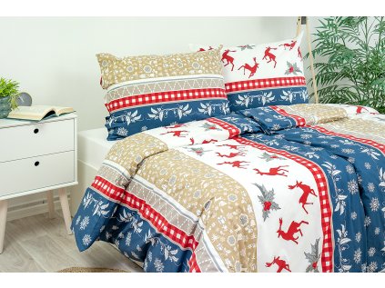 Povlak na polštář bavlněný Stanex soby (LS258), 90 x 70 cm, Zip