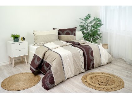 Povlak na polštář bavlněný Stanex machiato (LS274), 40 x 40 cm, Zip