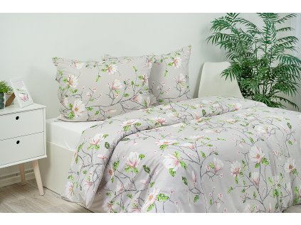 Povlak na polštář bavlněný Stanex magnolie (LS293), 90 x 70 cm, Zip