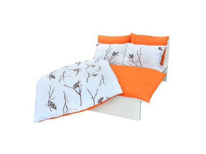 Ložní povlečení bavlněné Stanex jarní variace (LS161), 140 x 220 + 90 x 70, Knoflíkové
