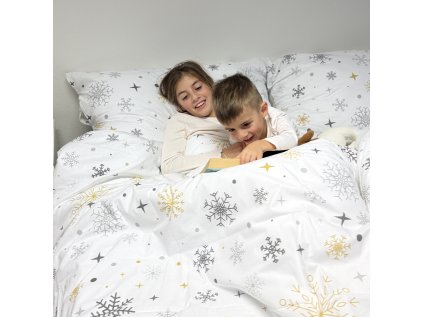 Povlak na polštář bavlněný Stanex magic white (LS387), 90 x 70 cm, Zip