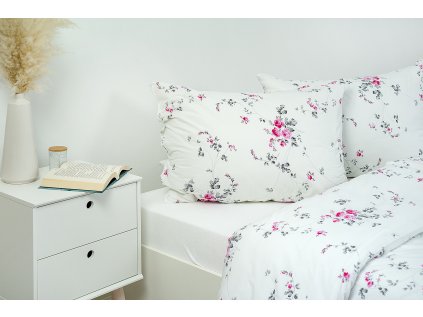 Povlak na polštář krepový Stanex Mia růžová (LS244), 90 x 70 cm, Zip
