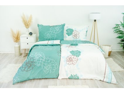 Ložní povlečení krepové Stanex Nicole (LS257), 140 x 220 + 90 x 70, Zip