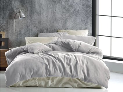Povlak na polštář mušelínový Stanex světle šedý (LS380), 90 x 70 cm, Zip