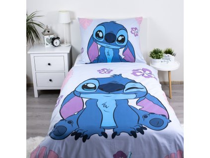 Ložní povlečení bavlněné  Stitch Cute, 140x200 + 90x70, zip
