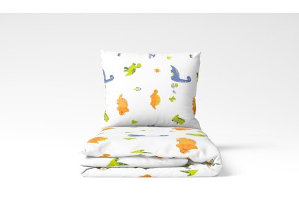 Dětské ložní povlečení krepové Stanex dinosauři (LS410), 135 x 90 + 40 x 60, zip