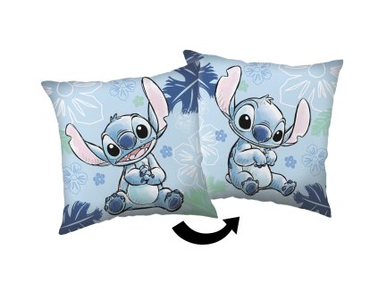 Polštářek Stitch a Lilo "blue" 40x40