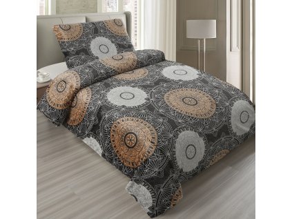 Francouzské ložní povlečení mikroflanel Nelson, 200 x 220 + 2ks 90 x 70, Zip