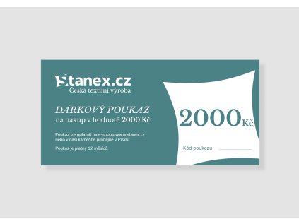 Dárkový poukaz 2000,- Kč