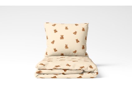 Dětské ložní povlečení bavlněné Stanex Teddy (LS428), 135 x 90 + 40 x 60 , Zip