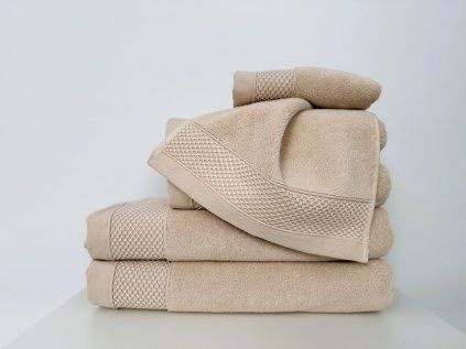 Mikrobavlna osuška Stanex - HARMONY 70 x 140 BÉŽOVÁ