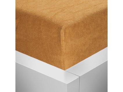 Froté napínací prostěradlo Stanex béžové 140 x 200