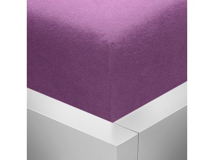 Froté napínací prostěradlo Stanex fialové 140 x 200