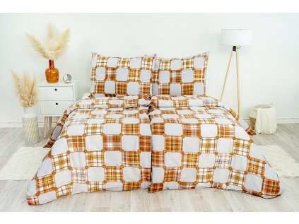 Ložní povlečení krepové Stanex knoflíky (LS123), 140 x 200 + 90 x 70, Knoflíkové