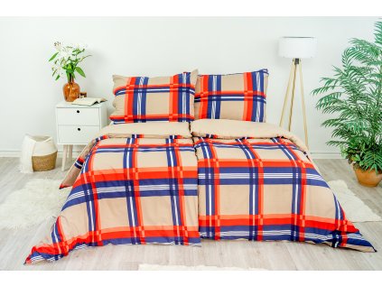 Ložní povlečení bavlněné Stanex Cambridge (LS172), 140 x 200 + 90 x 70, Knoflíkové
