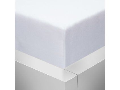 Jersey napínací prostěradlo Stanex bílé 140 x 200