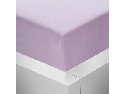 Jersey napínací prostěradlo Stanex světle fialové 140 x 200