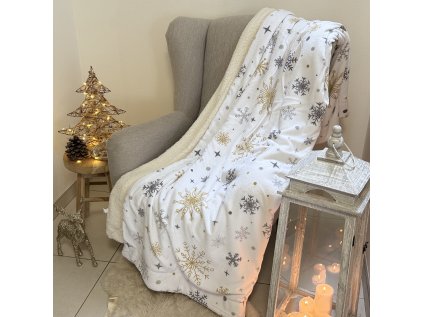 Beránková deka magic white 150 x 200