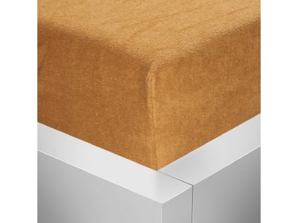 Froté napínací prostěradlo Stanex béžové 160 x 200