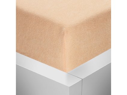 Froté napínací prostěradlo Stanex lososové 200 x 220