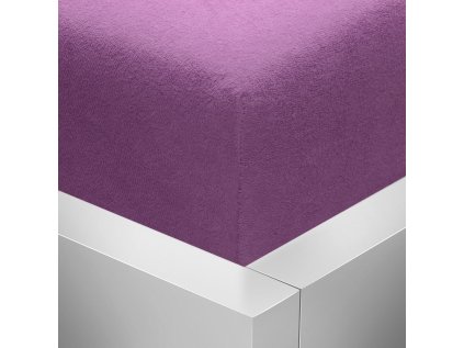 Froté napínací prostěradlo Stanex fialové 200 x 220